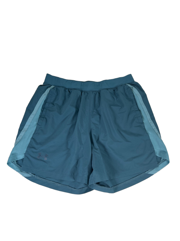 Under Armour Women's Blue Fitted Lined Vented Athletic Shorts - L