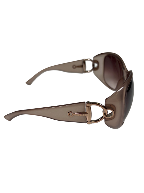 Gucci Women's Purple/Truffle Beige Gradient 2942 Sunglasses W/ Case image 5