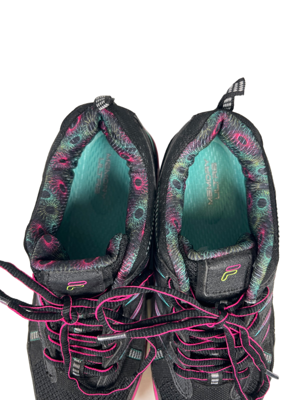 Fila Women's Black/Pink Evergrand Lace Up TR Trail Running Shoes - 8.5 image 3