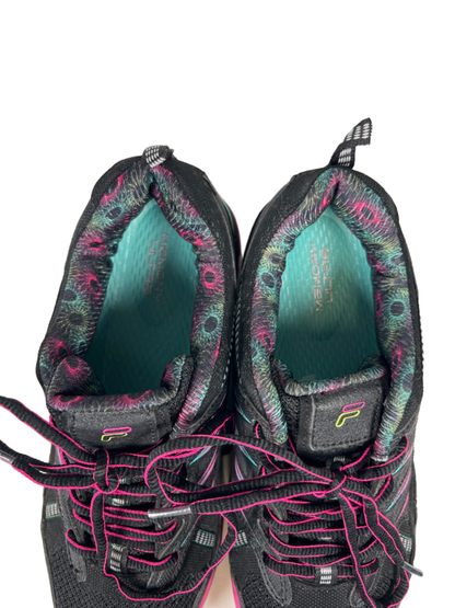 Fila Women's Black/Pink Evergrand Lace Up TR Trail Running Shoes - 8.5 image 3