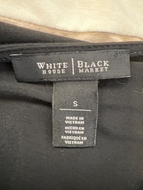 White House Black Market Women's Black/Beige Long Sleeve Shirt - S image 3