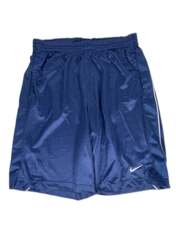 Nike Men's Blue/White Drawstring Waist Athletic Shorts - M