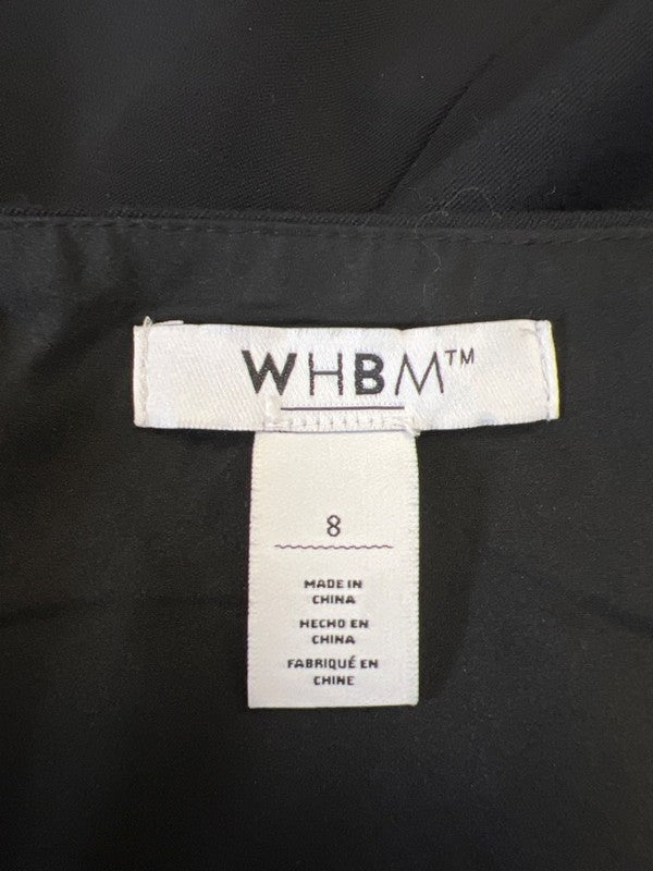 White House Black Market Women's Black Straight Slit Front Skirt - 8 image 3