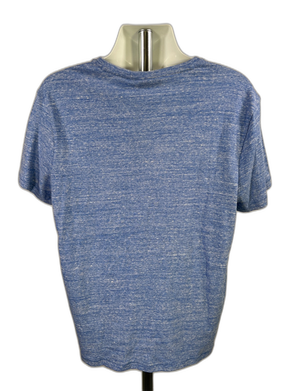 Marc Anthony Men's Blue Slim Fit Linen Blend Short Sleeve T-Shirt - XL image 2