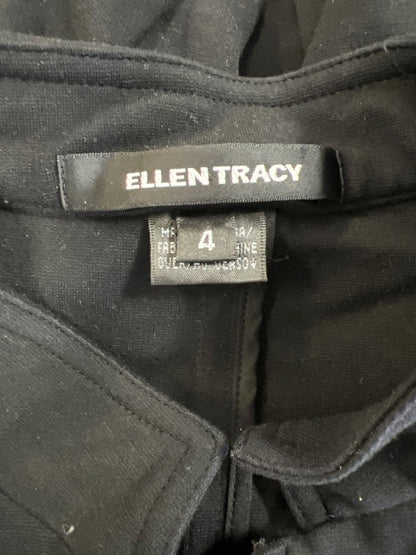 Ellen Tracy Women’s Black Long Sleeve Full Zip Sweatshirt Jacket - 4 image 3