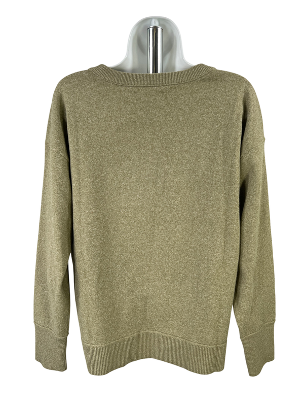 Lucky Brand Women's Green Soft V-Neck Long Sleeve Sweater - S image 2