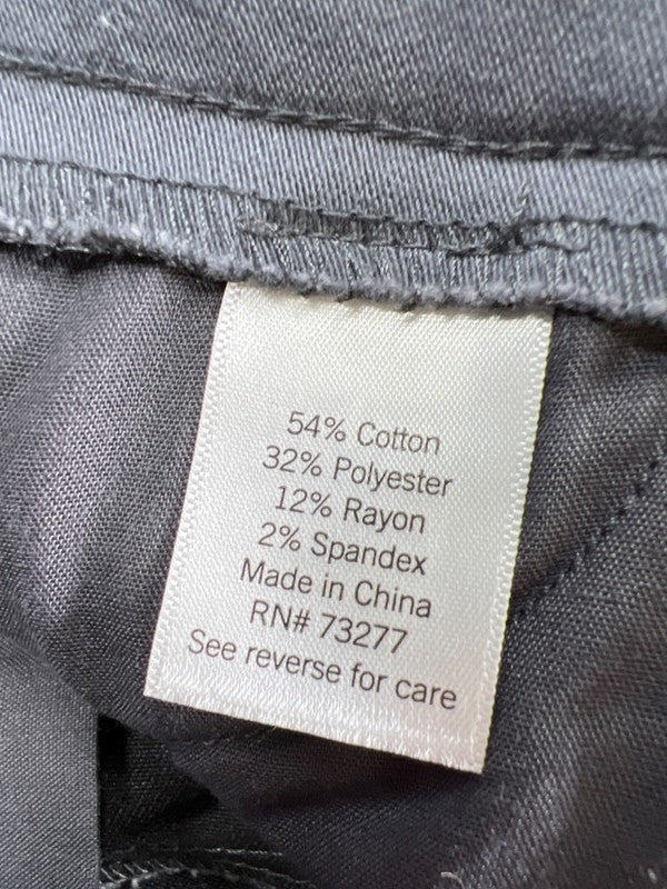 Croft & Barrow Women's Gray Effortless Stretch Straight Pants - 6 Short Petite image 4