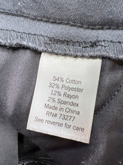 Croft & Barrow Women's Gray Effortless Stretch Straight Pants - 6 Short Petite image 4