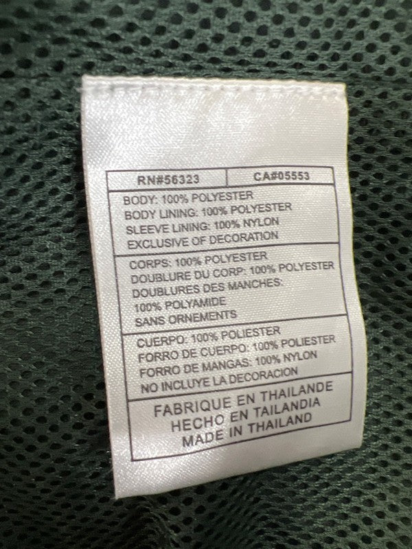 Nike Men's Green Mesh Lined Full Zip Windbreaker Jacket - XXL image 4
