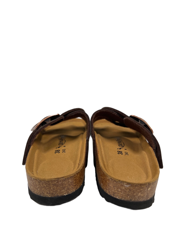 Aerothotic Women's Brown Suede Kai Cork Recovery Adjustable Sandals - 38/US 8 image 4