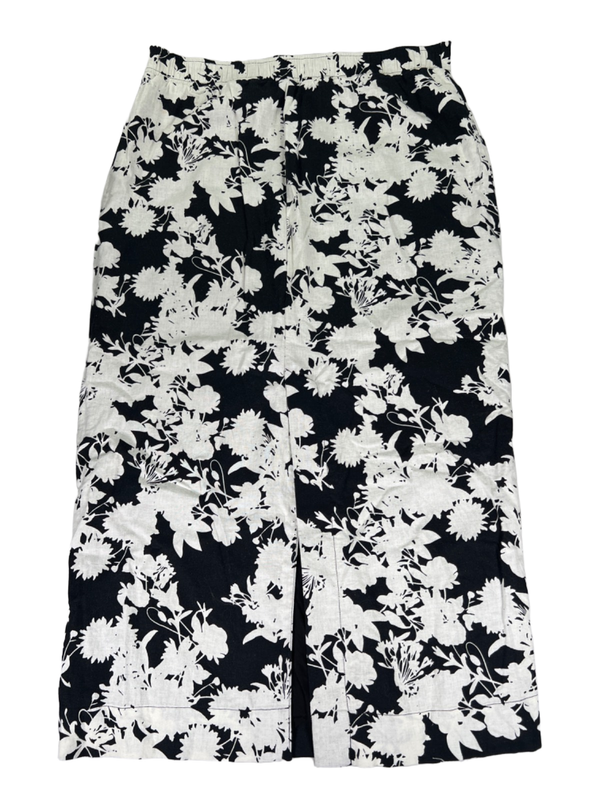 LOFT Women's Black/White Floral Sleeveless Button Up Blouse  W/ Maxi Skirt- L/12 image 5