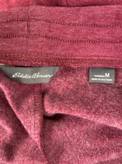 Eddie Bauer Women's Red Camp Fleece Drawstring Waist Shorts - M image 3