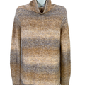 J.Jill Wearever Collection Women's Beige/Purple Long Sleeve Sweater - XS