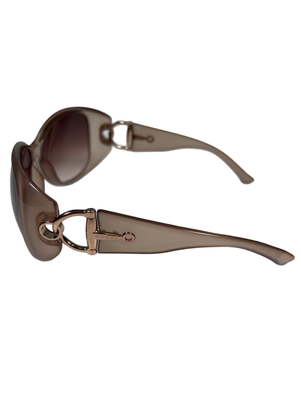 Gucci Women's Purple/Truffle Beige Gradient 2942 Sunglasses W/ Case image 4