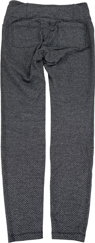 Athleta Women’s Black/Gray Criss Cross High Waisted Metro Leggings - M image 3