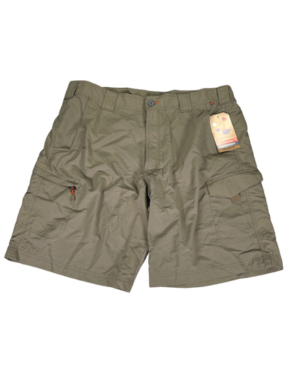Pacific Trail Men's Tan Water Repellent Ripstop Cargo Shorts - 40