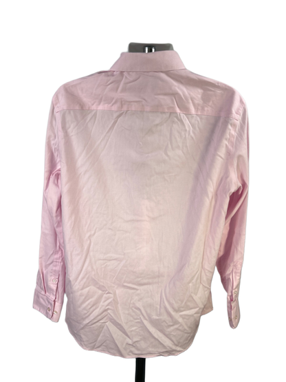 Calvin Klein Men's Pink Steel+ Long Sleeve Button Up Shirt - 17/XL image 2