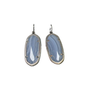 Kendra Scott Women's Silver Tone/ Blue Lace Elle Drop Earrings