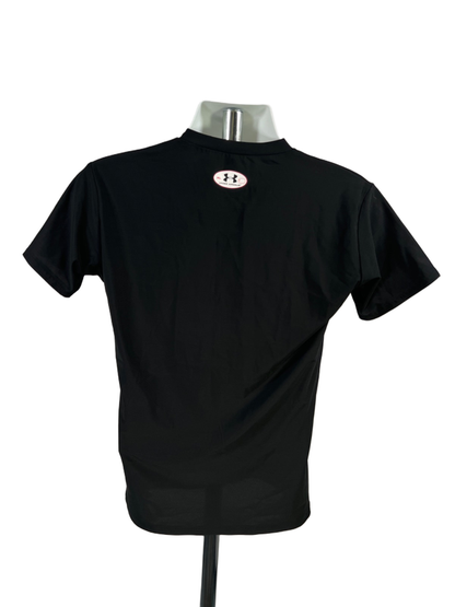 Under Armour Men's Black Fitted Short Sleeve Athletic Shirt - XL image 2