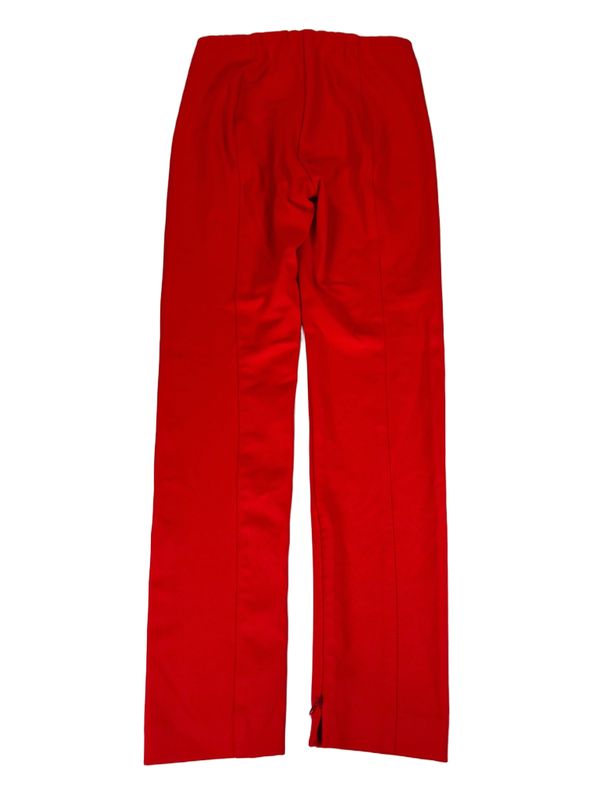 Ann Taylor Women's Red Zip Ankle Slim Leg Dress Pants - 0 Petite image 2
