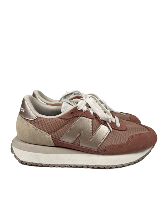 New Balance Women's Pink Copper 237 Lace Up Sneakers - 9.5