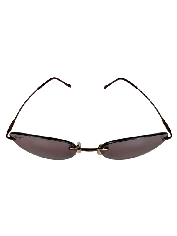 Maui Jim Unisex Brown MJ Sport Rimless Polarized Sunglasses image 2