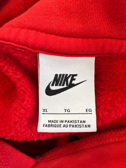 Nike Men's Red Club Fleece Pullover Hoodie Sweatshirt - XL image 3