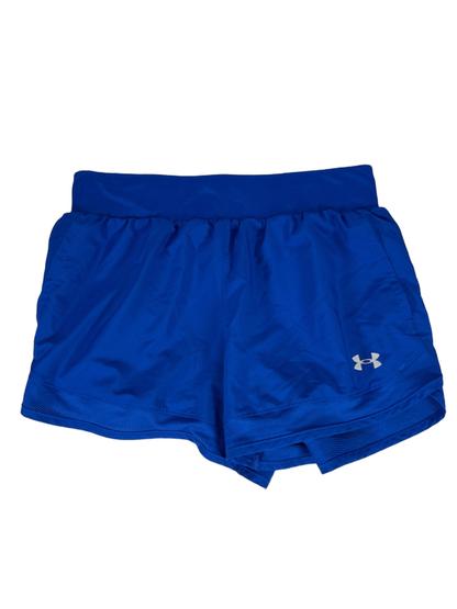 Under Armour Women's Blue Mesh Trim Pull On Unlined Athletic Shorts - M
