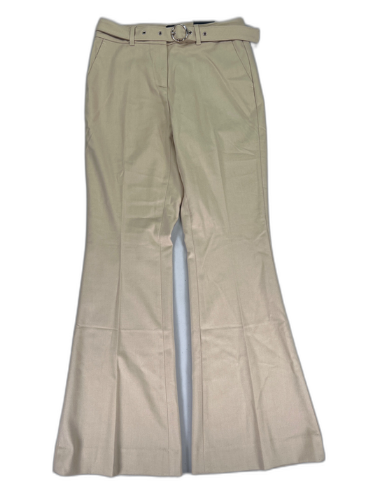 White House Black Market Women's Beige Piper Flare Palace Pants - 2 Petite