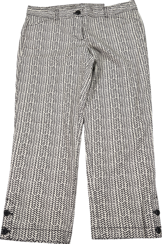 LOFT Women’s Beige & Brown Original Crop Pants - 6