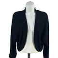 Michael Kors Women's Black Long Sleeve Shrug Sweater - L