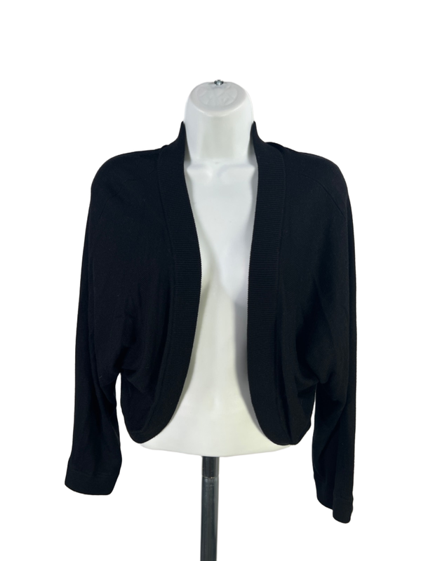 Michael Kors Women's Black Long Sleeve Shrug Sweater - L