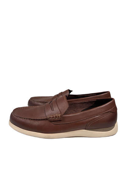 Cole Haan Men's Brown Grand Atlantic Penny Moc Toe Slip On Loafers - 11 image 5
