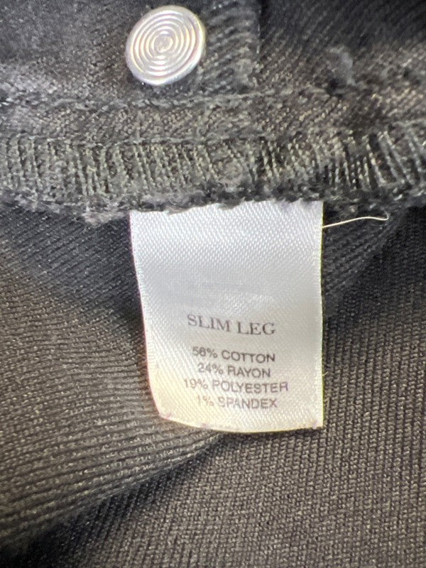 White House Black Market Women's Black Tapered Denim Jeans - S image 4