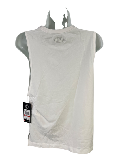 Under Armour Women's White Loose Fit CANADA Muscle Tank Top - XS image 2
