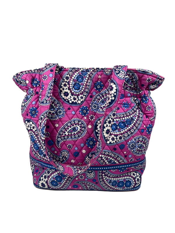 Vera Bradley Women's Purple/Blue Boysenberry Paisley Quilted Tote Bag image 4