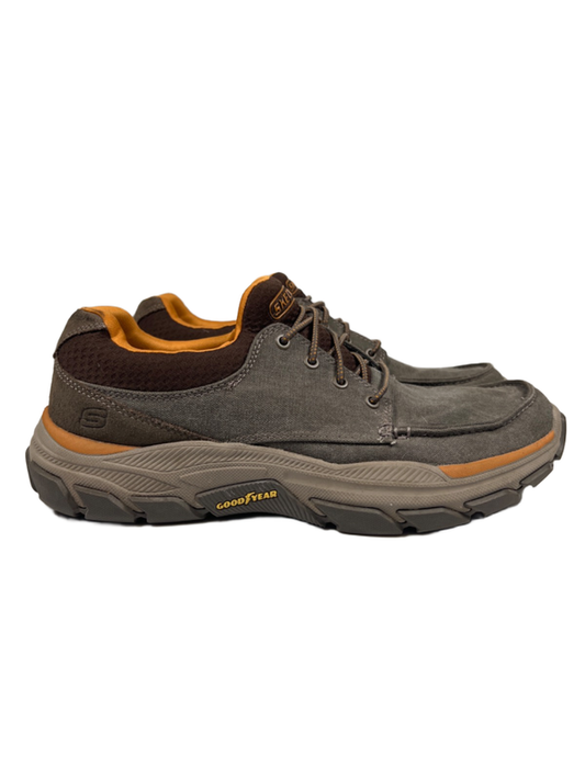 Skechers Men's Gray Respected Loleto Relaxed Arch Fit Sneakers - 9.5