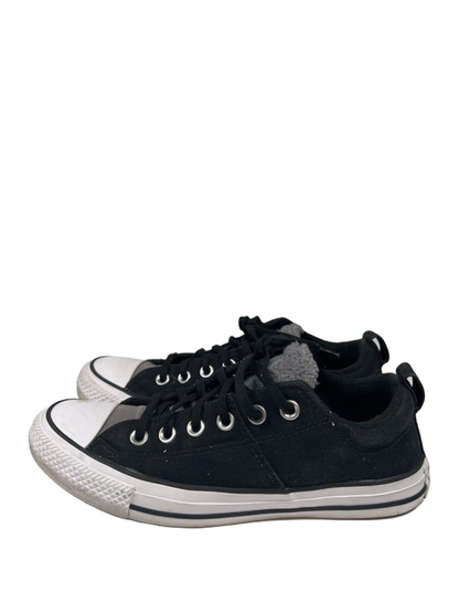 Converse Women's Black/Gray All Star Madison Sherpa Tongue Low Top Sneakers - 8 image 5