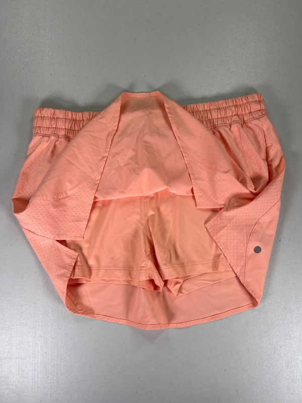 Calia Women's Orange Stretch Waist Perforated Lined Athletic Skort - L image 3