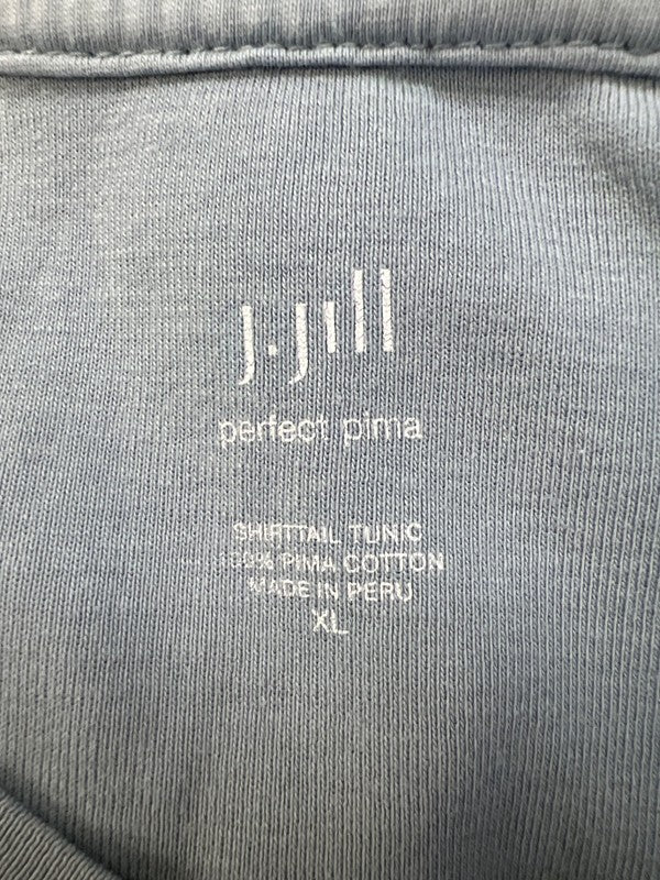 J.Jill Women's Blue Long Sleeve Shiftail Tunic Shirt - XL image 3