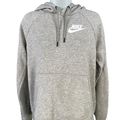 Nike Sportswear Women's Gray Heathered Long Sleeve Pullover Sweatshirt - S