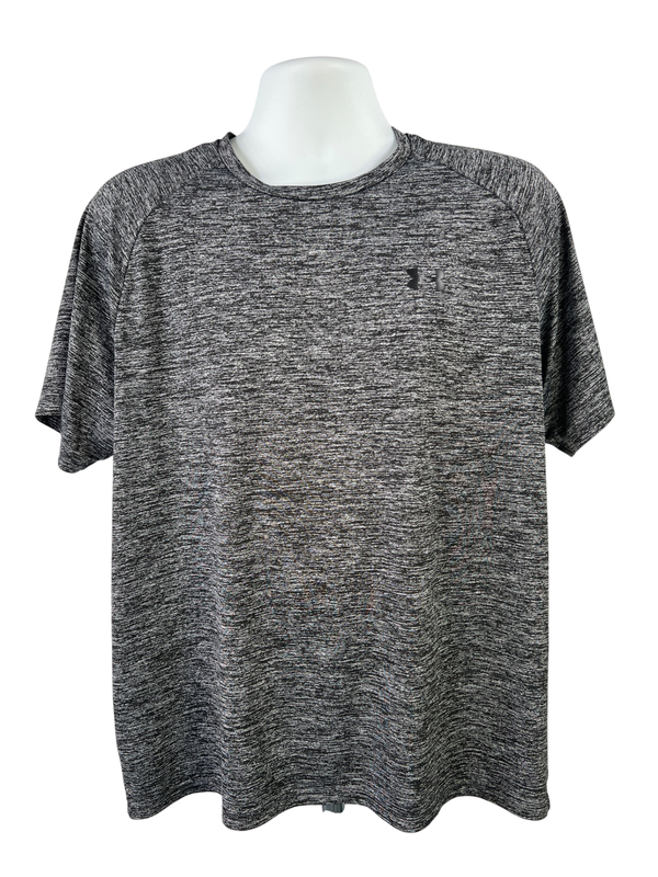 Under Armour Men's Gray Heathered Short Sleeve Athletic Shirt - XL