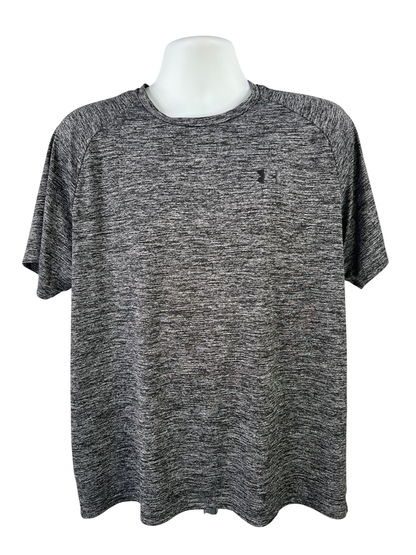 Under Armour Men's Gray Heathered Short Sleeve Athletic Shirt - XL
