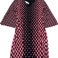 White House Black Market Women’s Black/Red 3/4 Sleeve Shift Dress - S