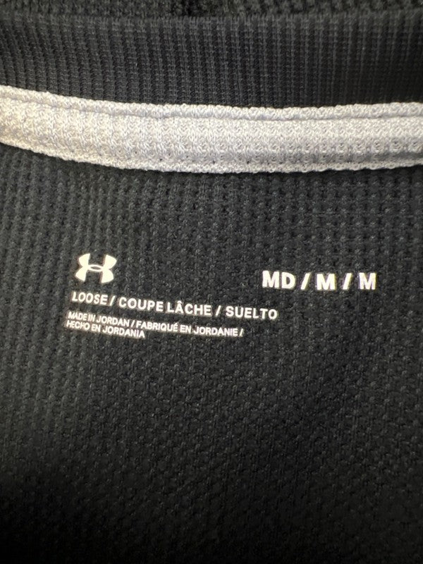 Under Armour Men's Black Waffle Crew Long Sleeve Shirt - M image 3