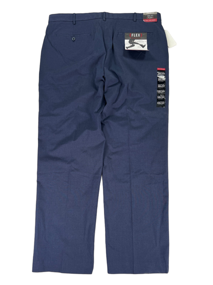 Van Heusen Men's Navy Blue Straight Fit Flex Chino Pants - 38x30 image 2