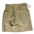 BCBGMaxazria Women's Tan Pleated Belted Midi Skirt - 10