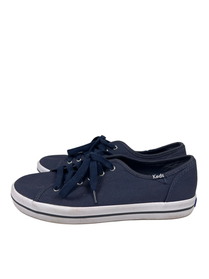 Keds Women's Navy Blue/White Canvas Kickstart Lace Up Sneakers - 6.5 image 5