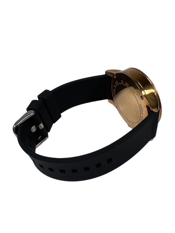 Michael Kors Mens Black/Gold-Tone Oversized Billie MK824 Watch -Working Battery image 3