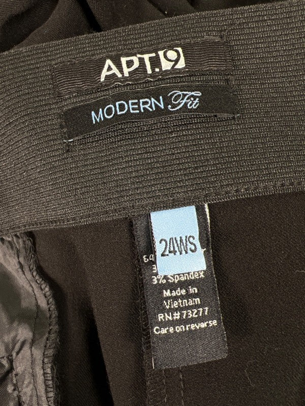 Apt 9 Women’s Black Modern Fit Dress Pants - Plus 24W Short image 3